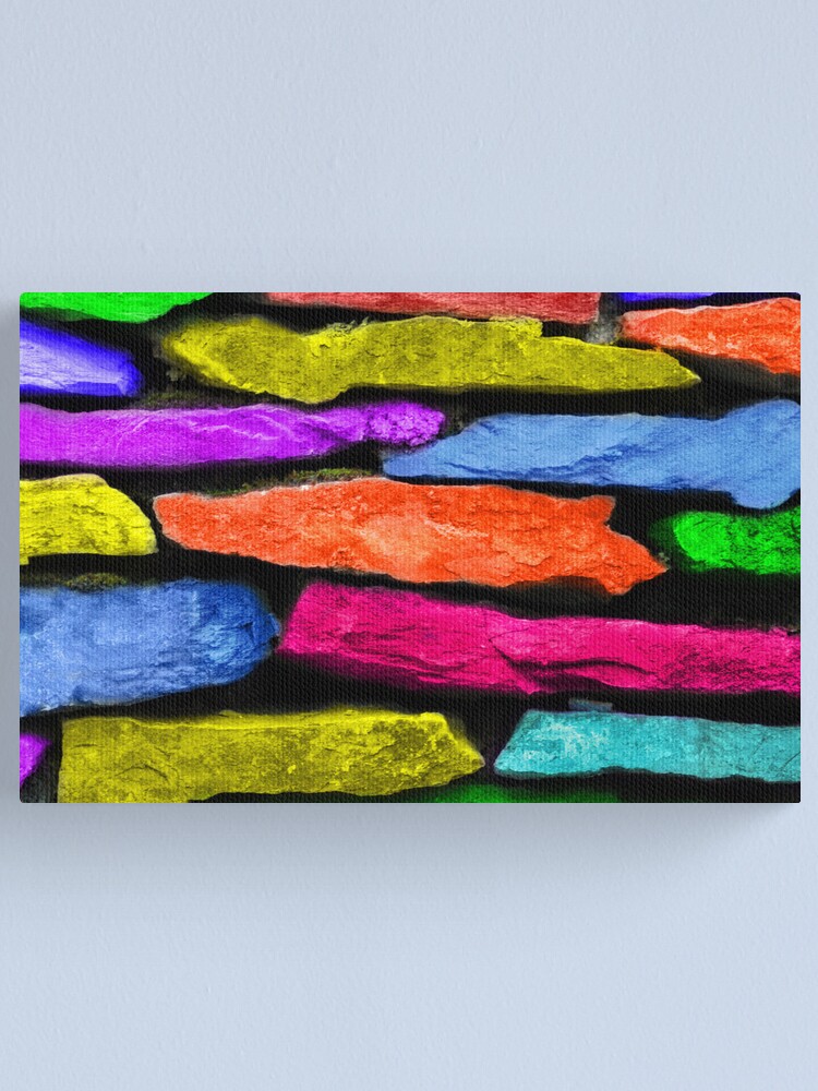 Alternate view of Colored Wall Canvas Print