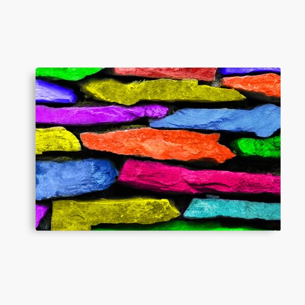 Colored Wall Canvas Print