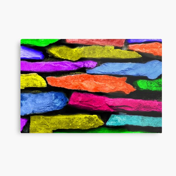 Colored Wall Metal Print
