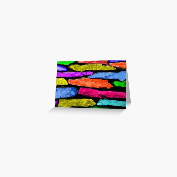 Colored Wall Greeting Card