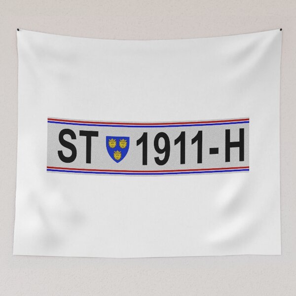 Item preview, License Plate Hajduk Dalmatia crest  designed and sold by Velered Designs ⚜️.