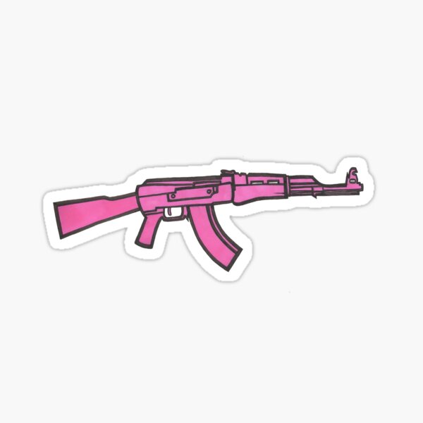 Machine Girl Stickers Redbubble - ak 47 tool decal roblox
