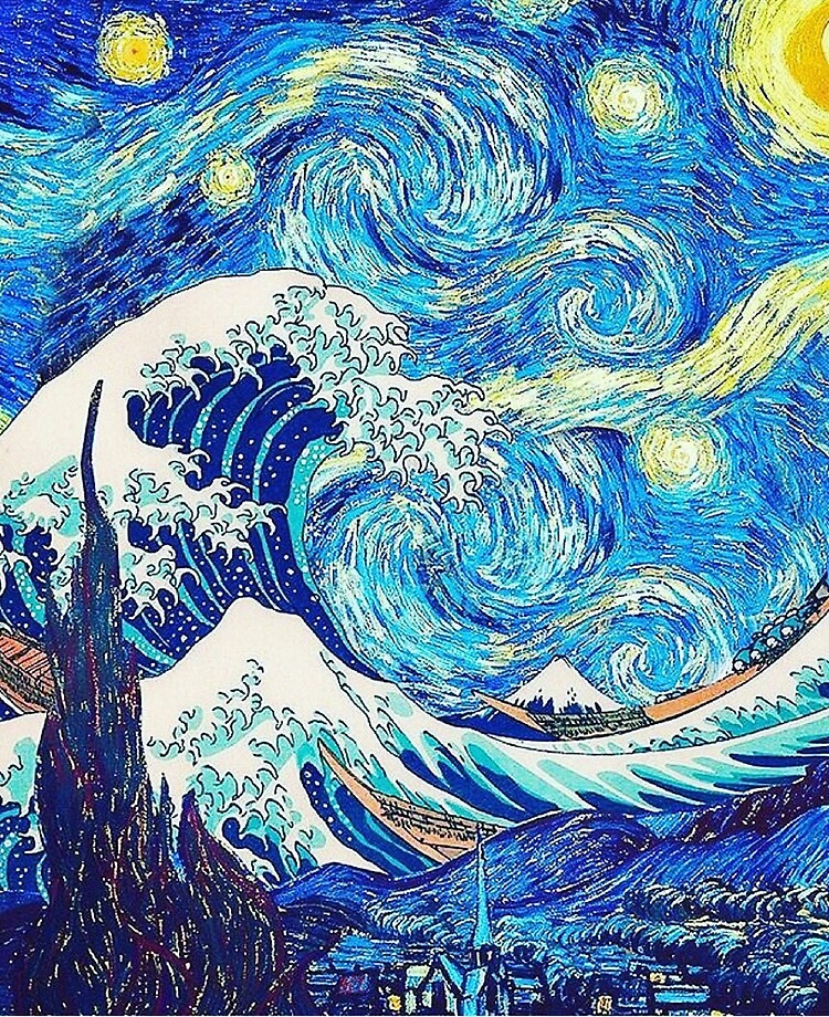 hokusai starry night