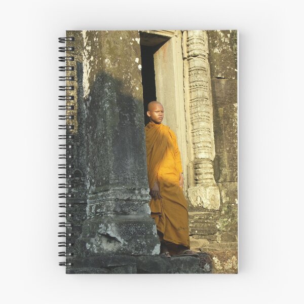 Item preview, Young monk in a temple - Cambodia designed and sold by Christophe Dur.