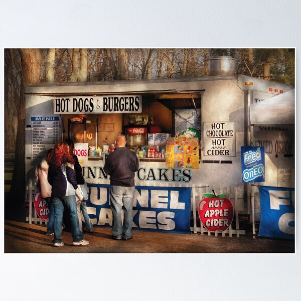 Item preview, Hot dogs & Funnel cakes designed and sold by Mike Savad Photography.