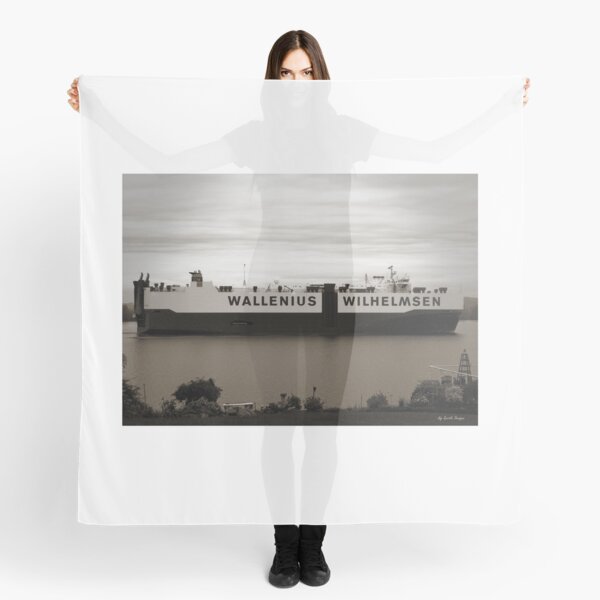 Wallenius Wilhelmsen Ship Passing through Columbia River Scarf