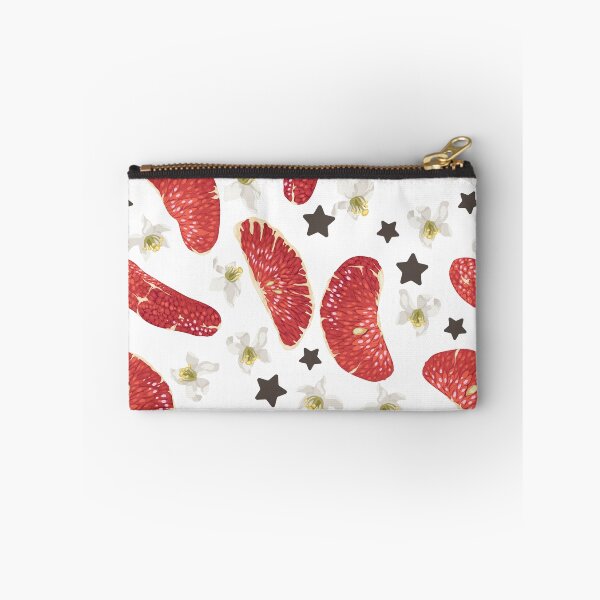 Item preview, Seamless pattern with red citrus fruit slices, flowers and stars in vector designed and sold by Yulia Fushtey.