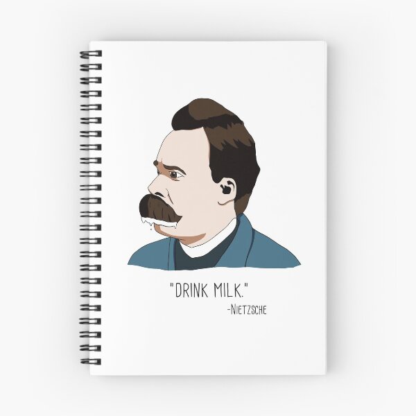 Item preview, Beber leche - Friedrich Nietzsche designed and sold by EdTupelo.