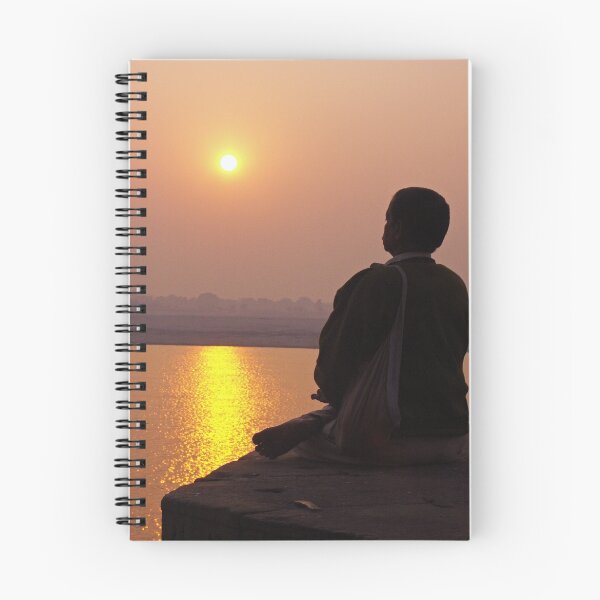 Item preview, Man in meditation in front of sun - India designed and sold by Christophe Dur.