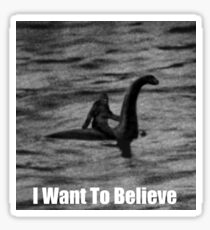 Bigfoot Riding Loch Ness Monster HQ Sticker