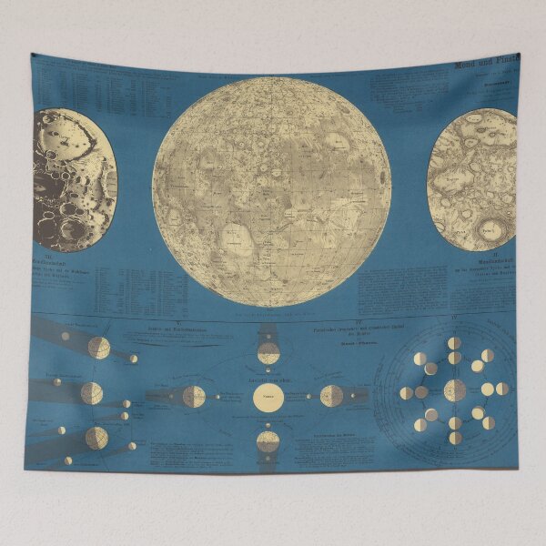 Item preview, Vintage Map of The Moon (1857) designed and sold by BravuraMedia.