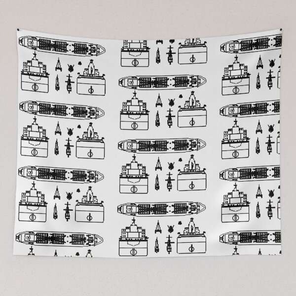 Item preview, Tanker Schematic drawing. (pixelated) designed and sold by timothybeighton.