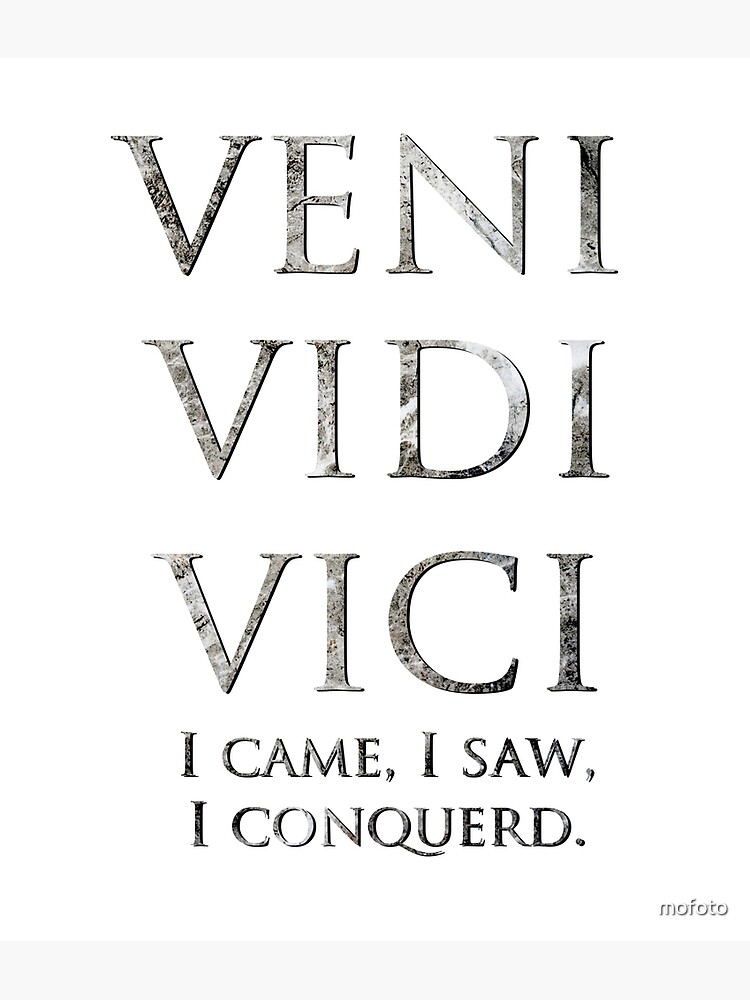 veni vidi vici | Art Print