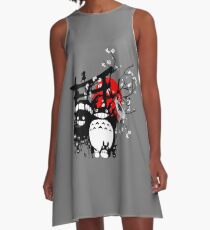 Japan Spirituosen A-Linien Kleid