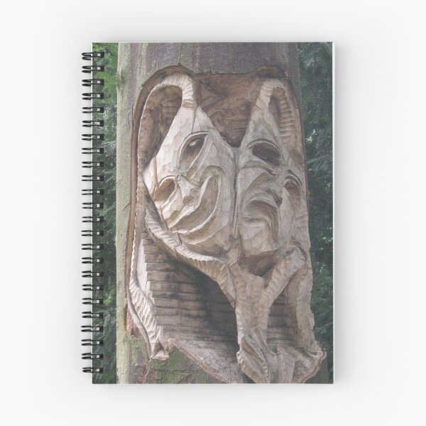 Artikelvorschau, Theatre masks carved into a tree entworfen und verkauft von atkinnt.