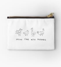 Spend Time With Friends Zipper Pouch