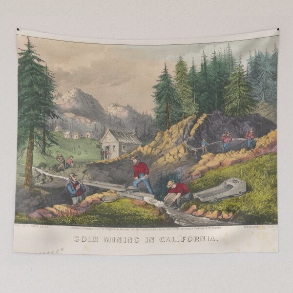 Item preview, Vintage California Gold Rush Illustration (1871) designed and sold by BravuraMedia.