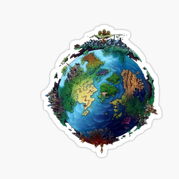 World Anvil World Plain Sticker