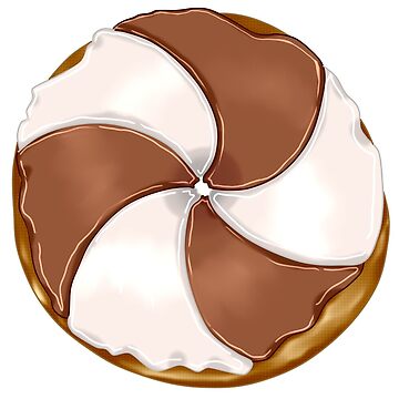 Artwork thumbnail, Chocolate White Chocolate Swirl Donut by Hawa777ARTS