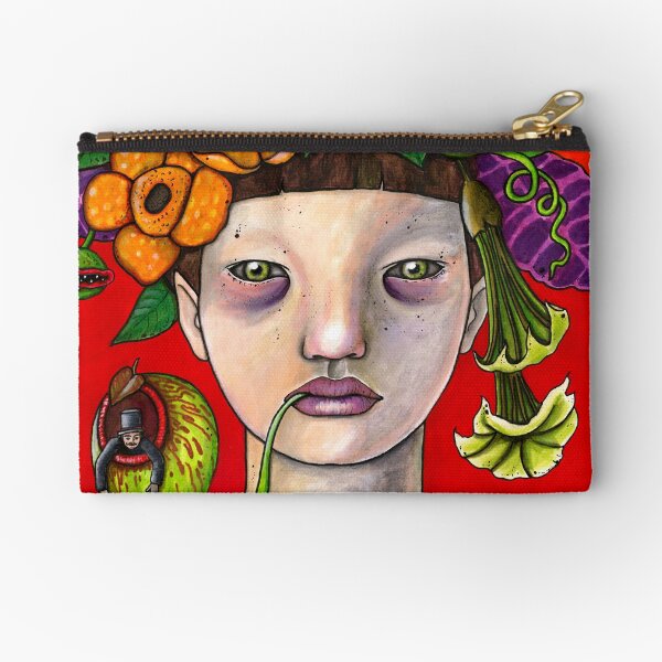Trapped Zipper Pouch