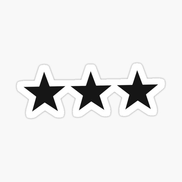 black stars Sticker
