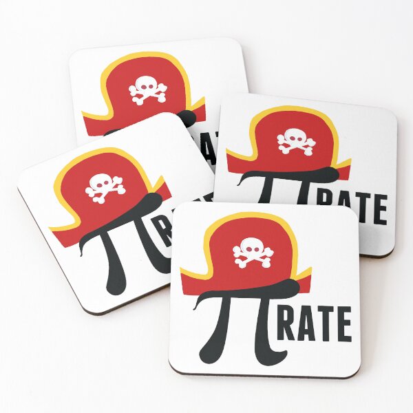 Item preview, Pirate Math Pun Pi Symbol Humor designed and sold by Epic Love Designs.