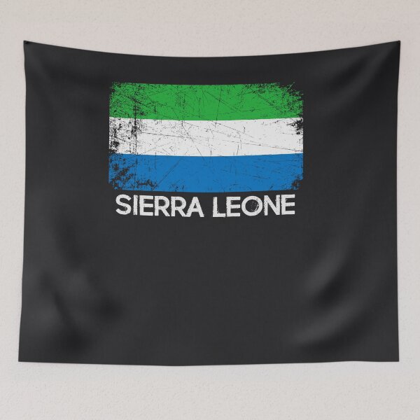 Item preview, Sierra Leonean Flag Art Vintage Made In Sierra Leone Gift designed and sold by melsens.
