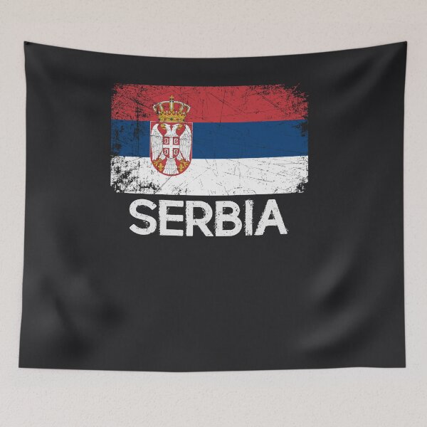 Item preview, Serbian Flag Design | Vintage Made In Serbia Gift designed and sold by melsens.