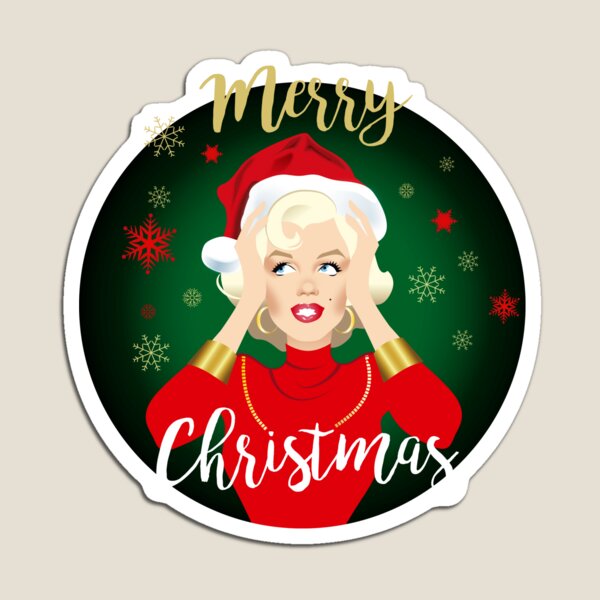 Blonde Christmas Magnet