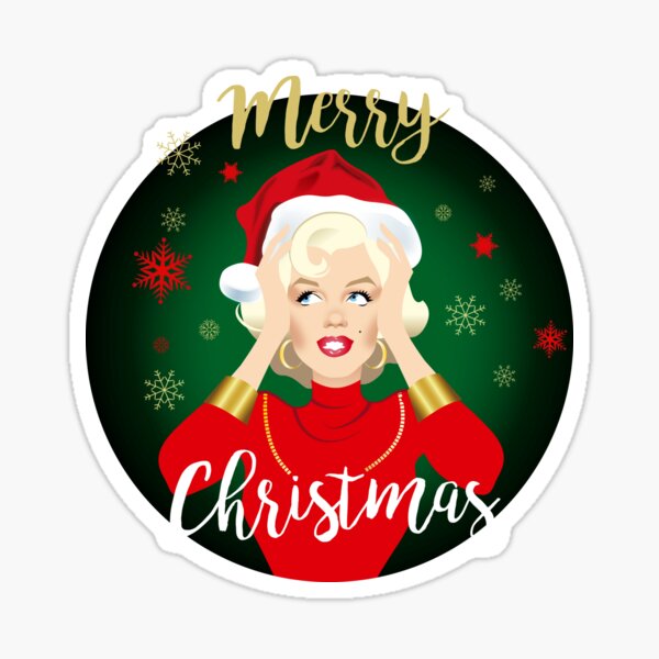 Blonde Christmas Sticker