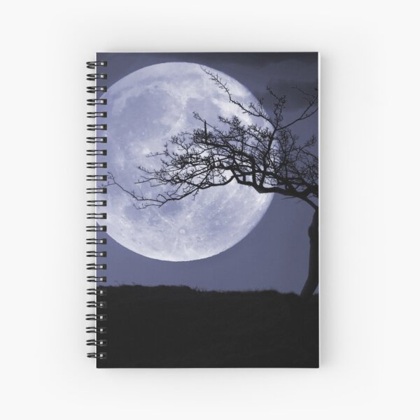 peaceful moon Spiral Notebook
