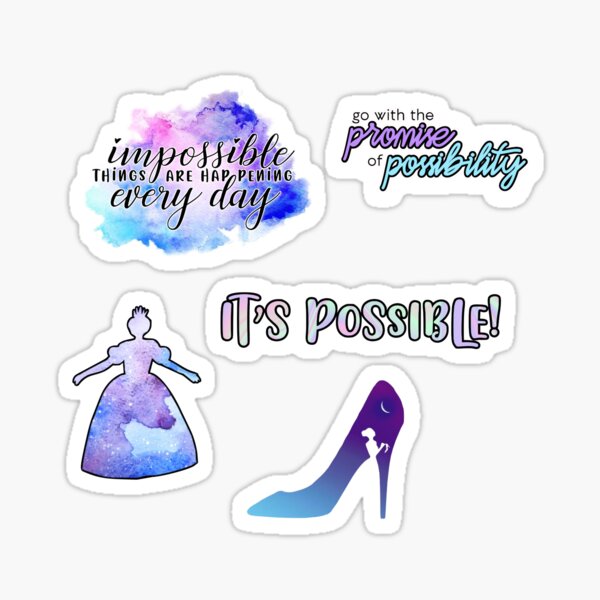 Cinderella Broadway Musical Sticker Pack Sticker