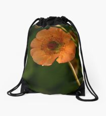 Totally tangerine Drawstring Bag
