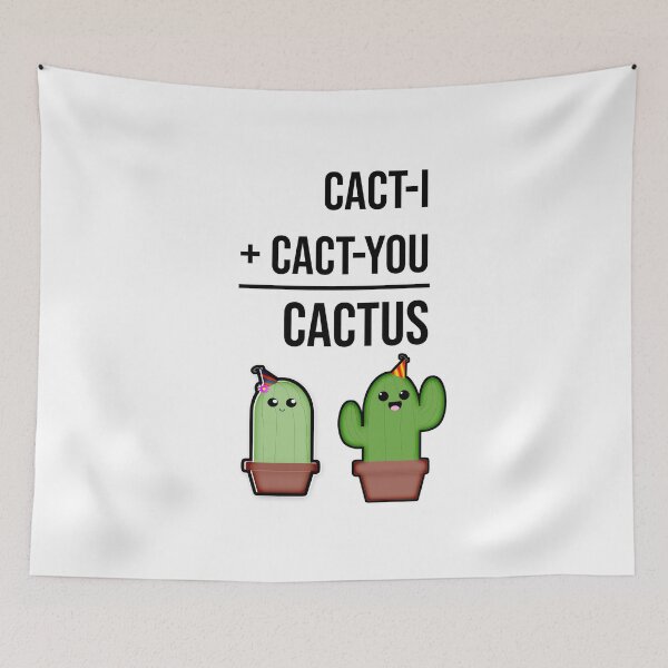 Item preview, CACT-I + CACT-YOU = CACTUS FRIENDSHIP WE designed and sold by kailukask.