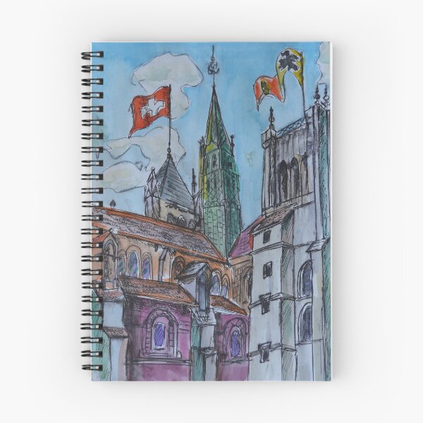 Item preview, Watercolor Sketch - Saint Pierre Cathedral, Geneva 2014 designed and sold by Igor Pozdnyakov.