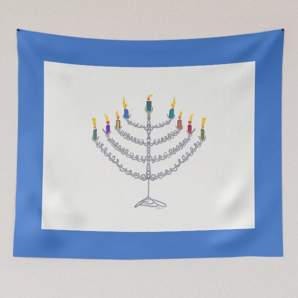 Item preview, Hanukkah Menorah 11818 Art designed and sold by mandalafractal.