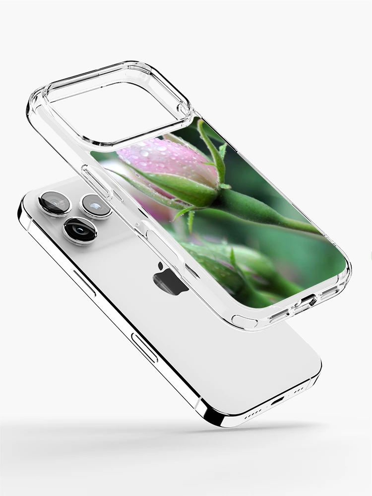 Thumbnail 2 of 5, iPhone Case, Pink Roses designed and sold by Blue Robin.