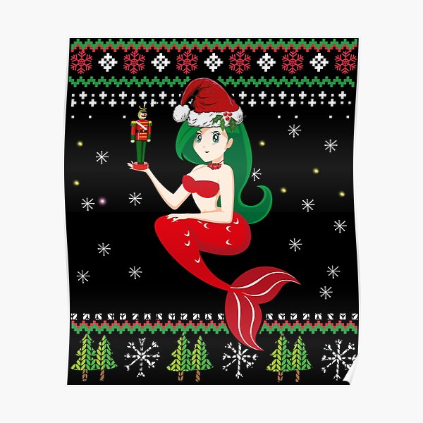 mermaid christmas sweater