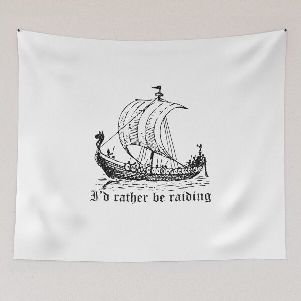 Item preview, I'd rather be raiding Viking Longboat designed and sold by webdango.