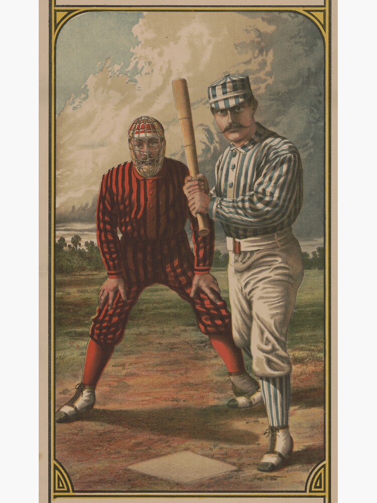 Vintage Baseball Outfielder Illustration (1903) Poster by