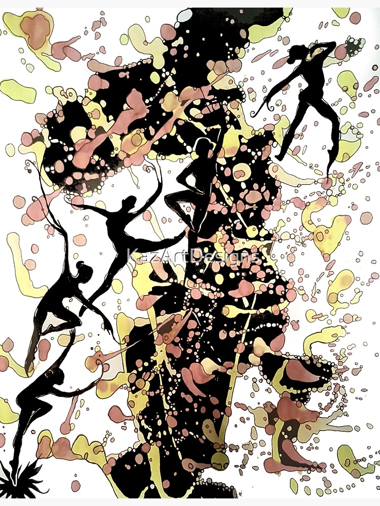 Thumbnail 3 of 3, Sticker, Ballet Dancers designed and sold by KazArtDesigns.