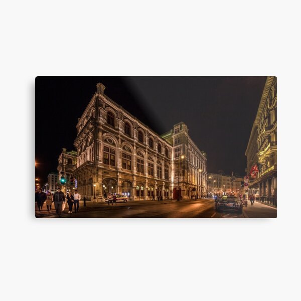 Vienna at Night Metal Print