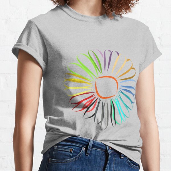 zauberhafte bunte Blume in vielen verschiedenen Farben Classic T-Shirt