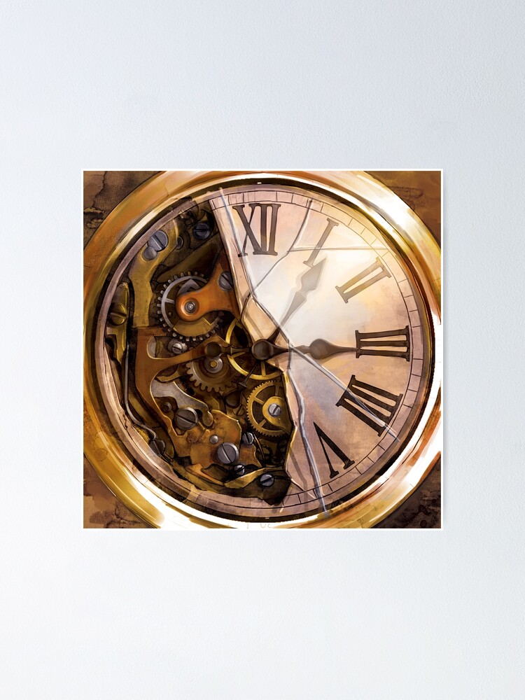 Poster Steampunk clock 