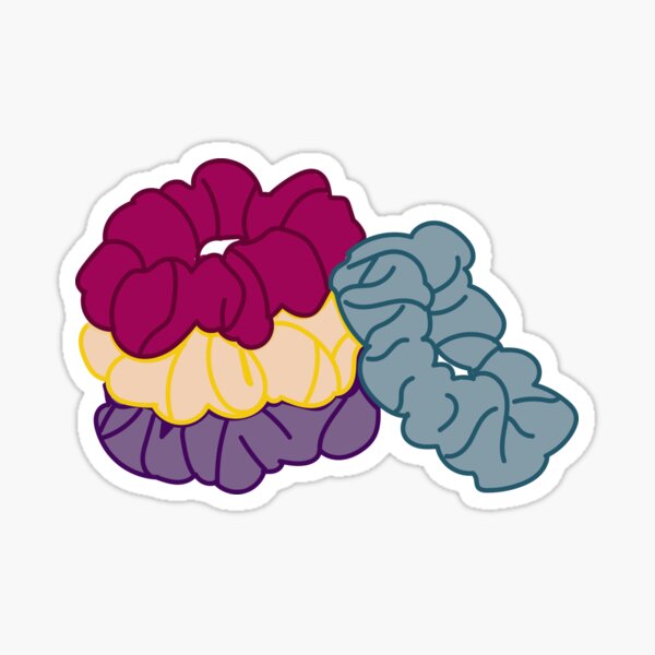 Scrunchies Pegatina