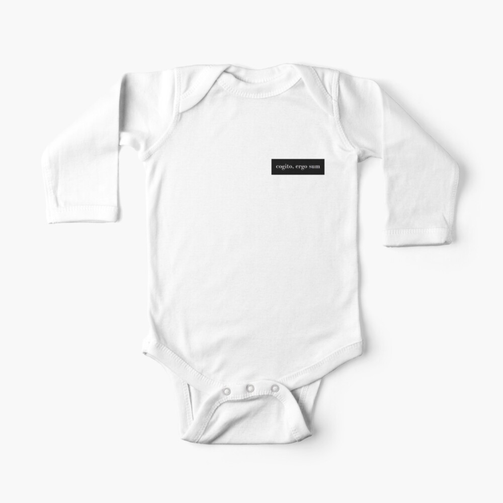Cogito Ergo Sum Baby One Piece By Payto Fran Redbubble