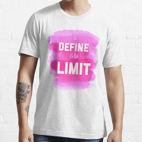 Oscar Wilde Watercolor Quote - "to define is to limit'. Essential T-Shirt