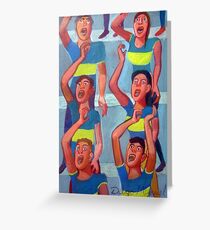 Soccer fans Greeting Card