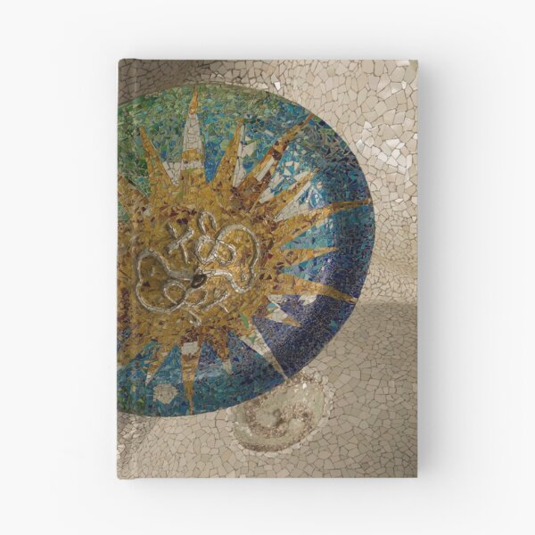 Item preview, Stylized Sun - Antoni Gaudi Ceiling Medallion at Hypostyle Room in Park Guell - Right Horizontal designed and sold by Georgia Mizuleva.