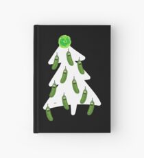 Pickle Rick Christmas Tree Hardcover Journal